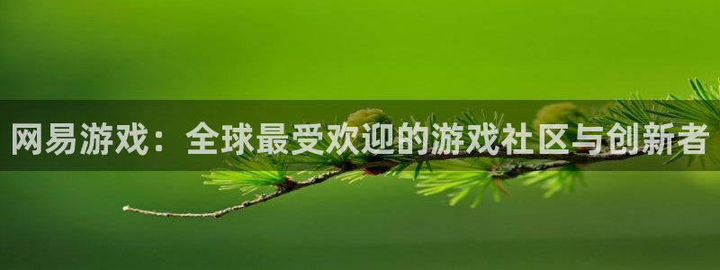 杏悦2登录状态：网易游戏：全球最受欢迎的游戏社区与创新者